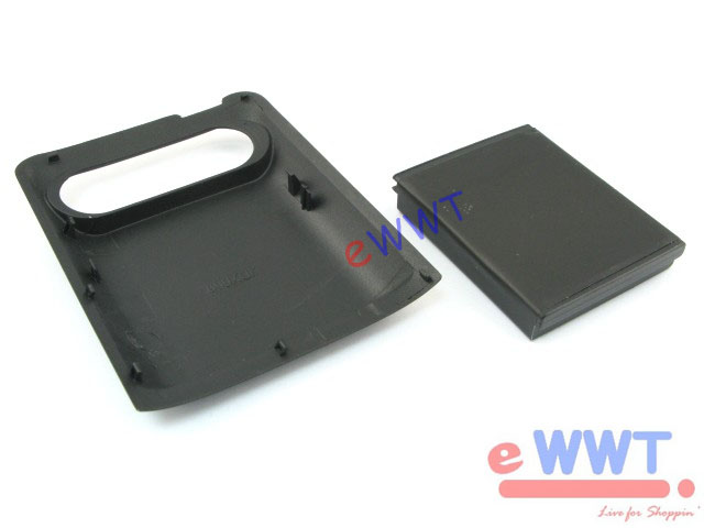   Battery w/ Back Door Cover Black for HTC HD7 WP7 T9292 ZVRB238  